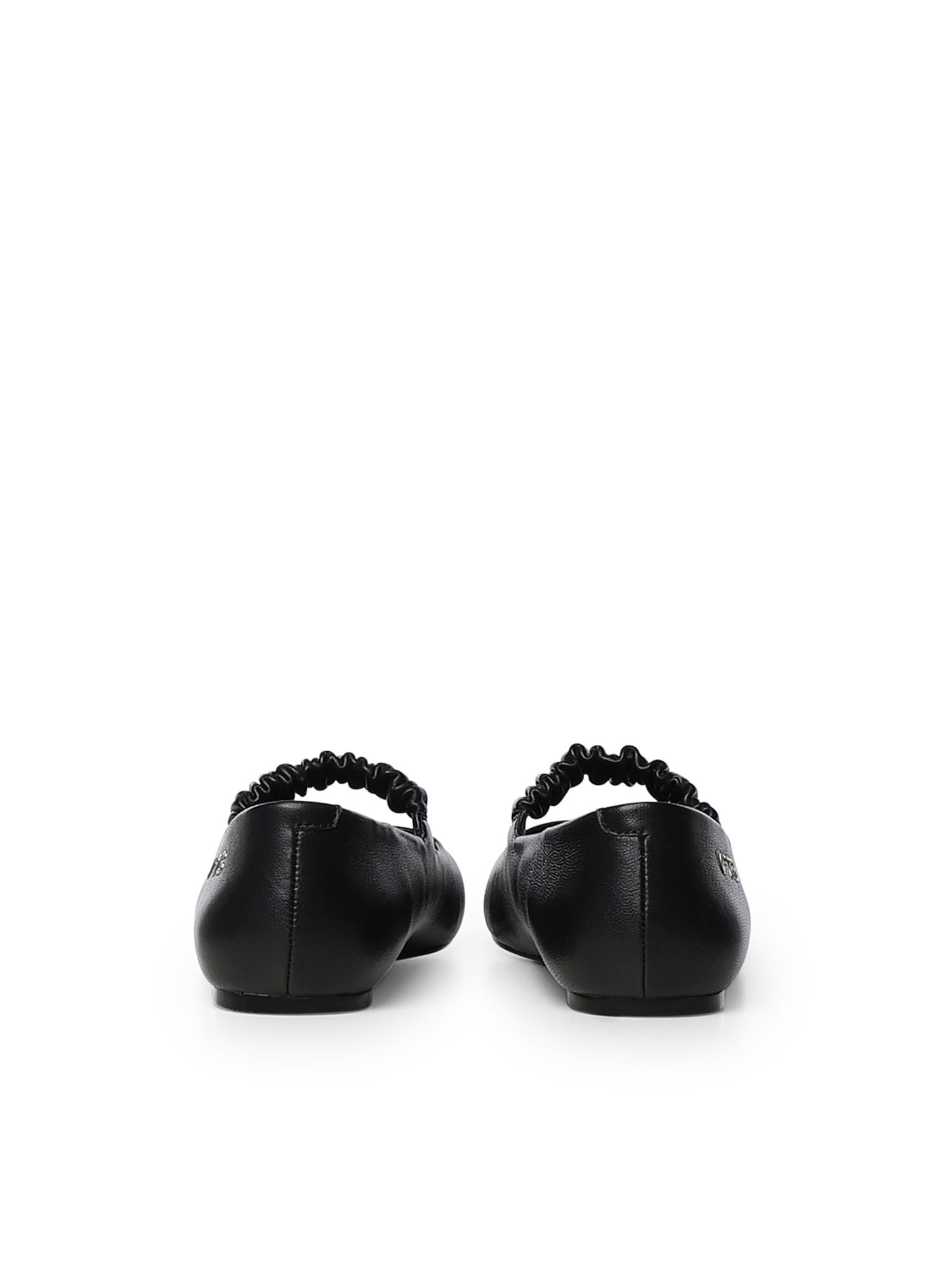 Ballerine Alene con logo 73CZ9YC01 ALENE BALLETNERO V° 73 