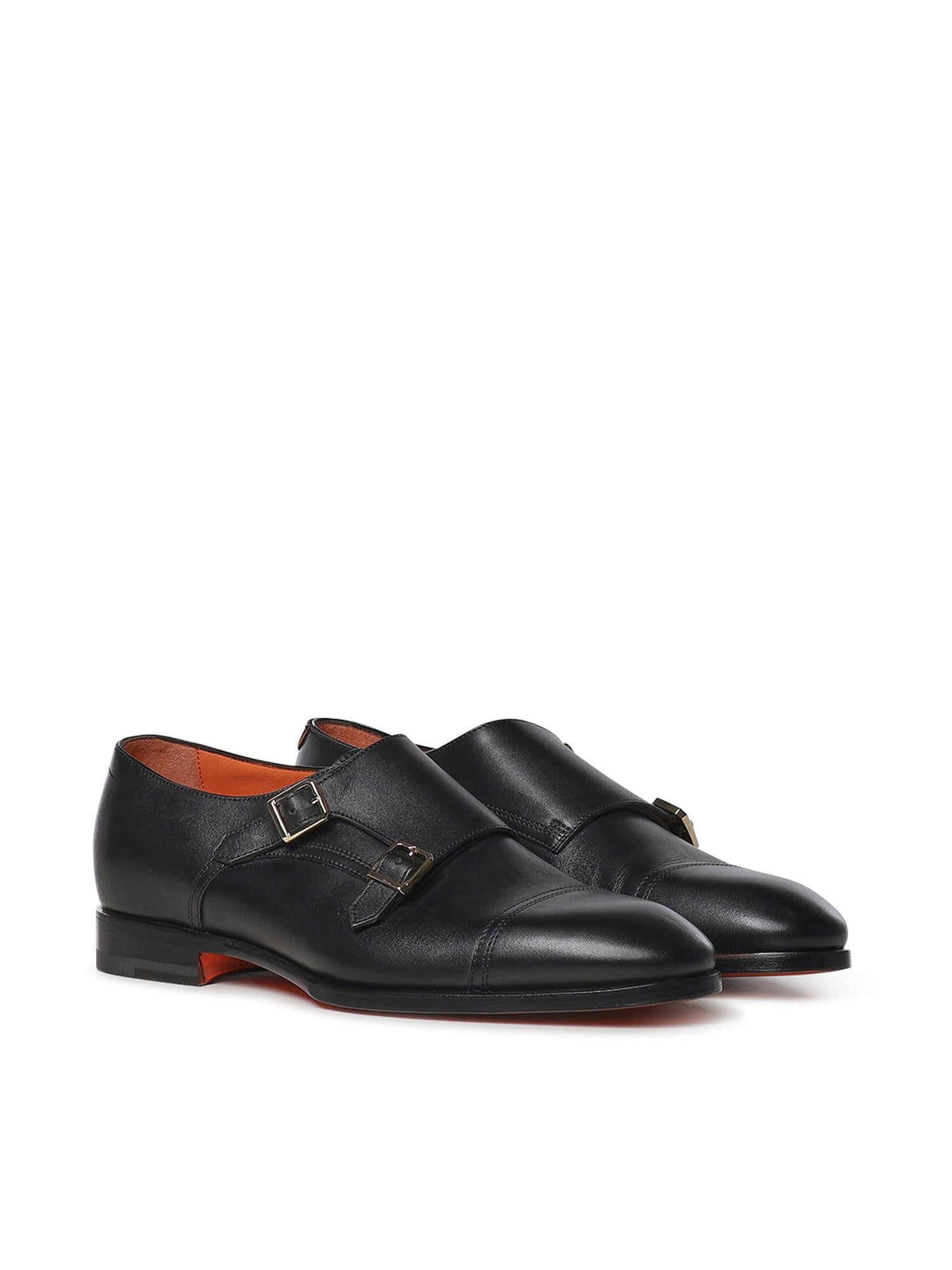 Doppia fibbia in pelle MCAD19027JC6B NTGN01 SANTONI 