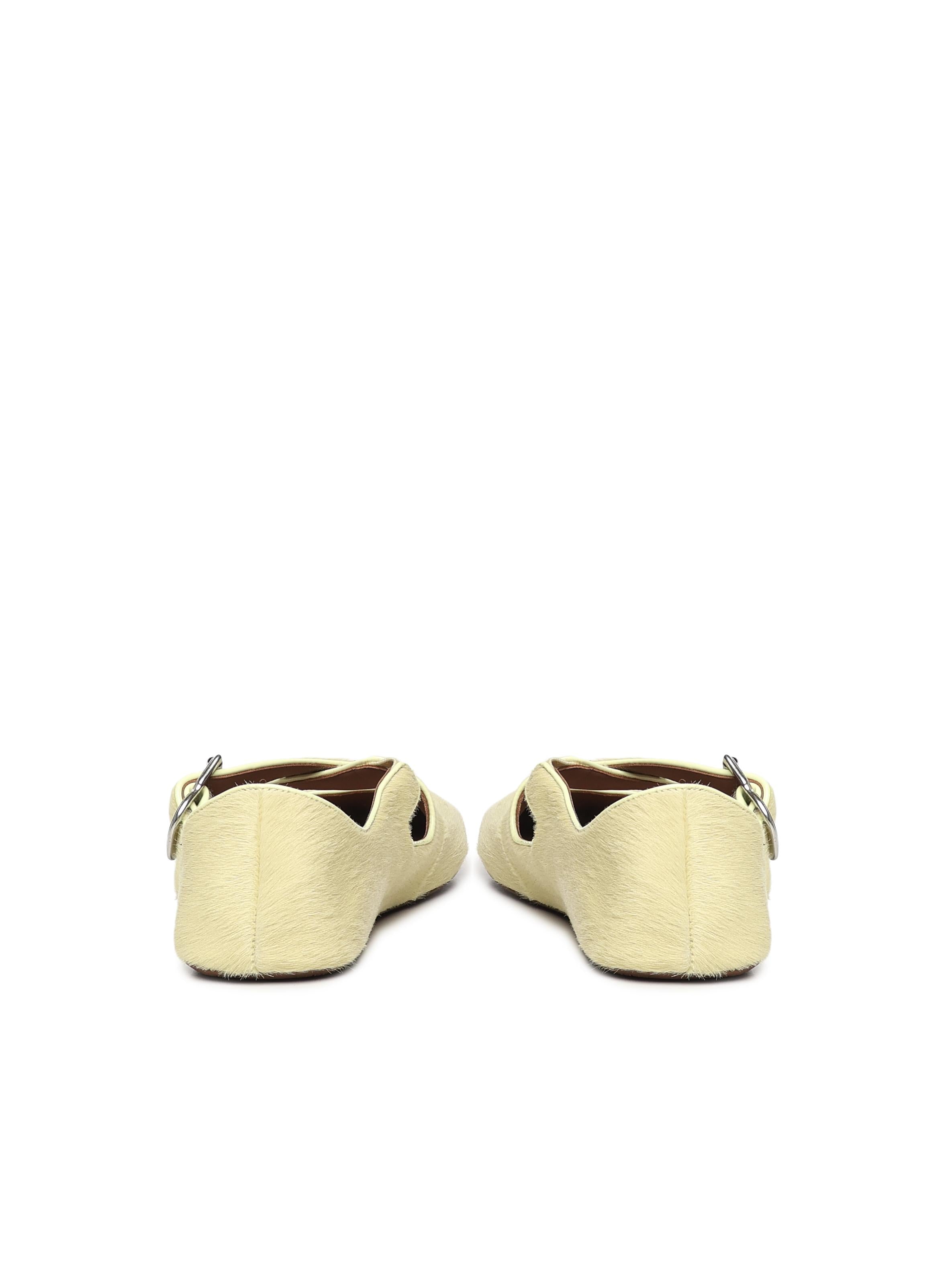 Ballerine flat in cavallino AA3A046I047 276 ALAIA 