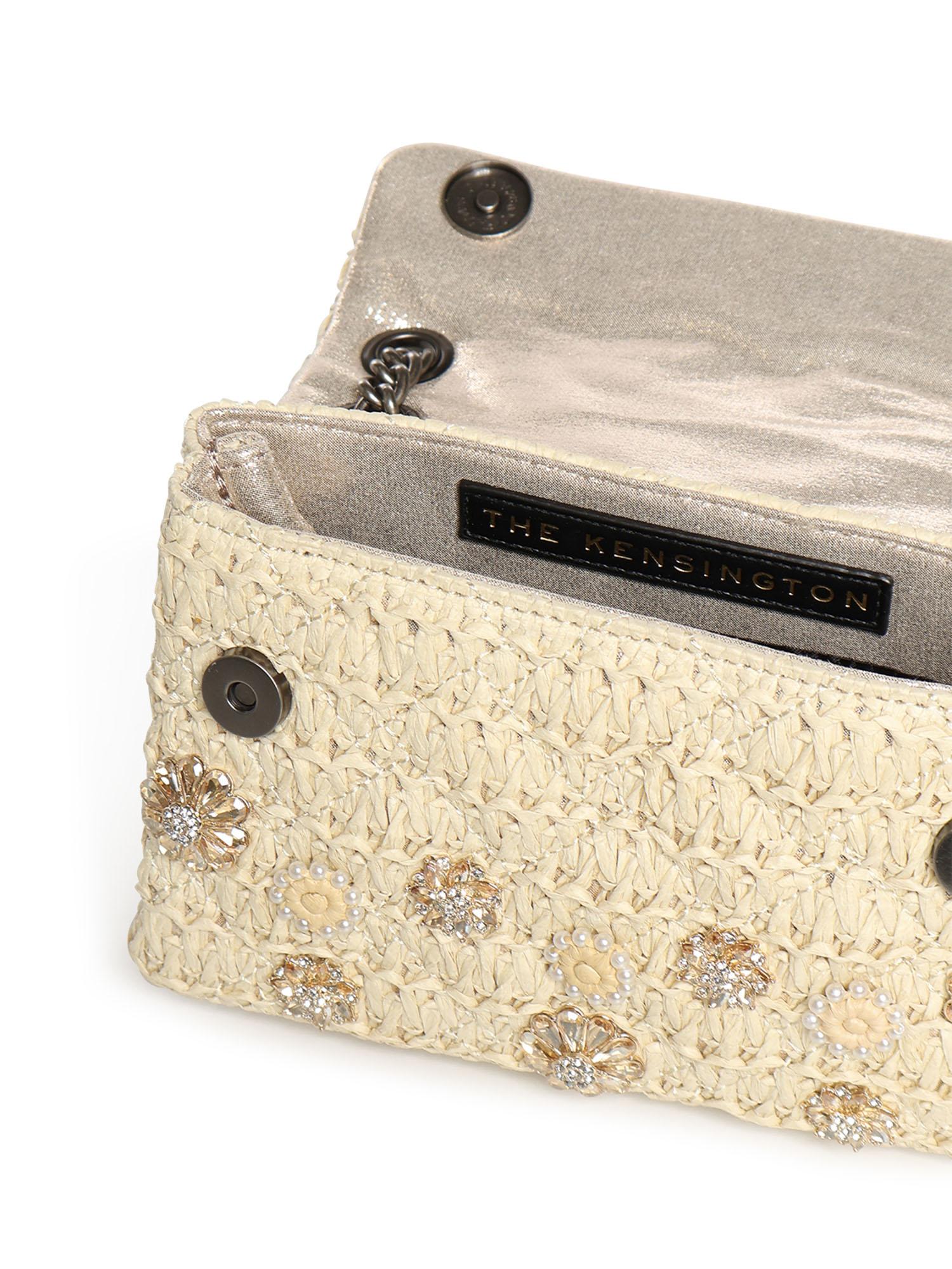 Mini bag Kensington in rafia 5576840999 BEIGE KURT GEIGER 