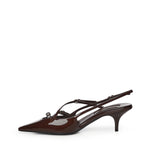 Décolleté slingback in pelle con fibbie 5I013E 069F0324 MIU MIU 