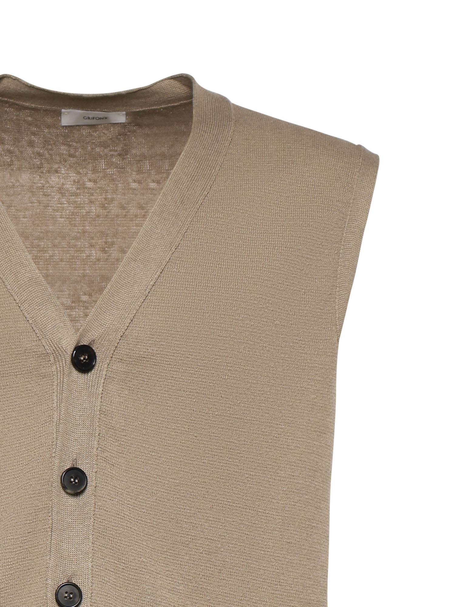 Gilet in maglia di lana G6AB0007 06G GRIFONI 