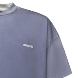 T-shirt in cotone con logo TS003001 BLU BONSAI 