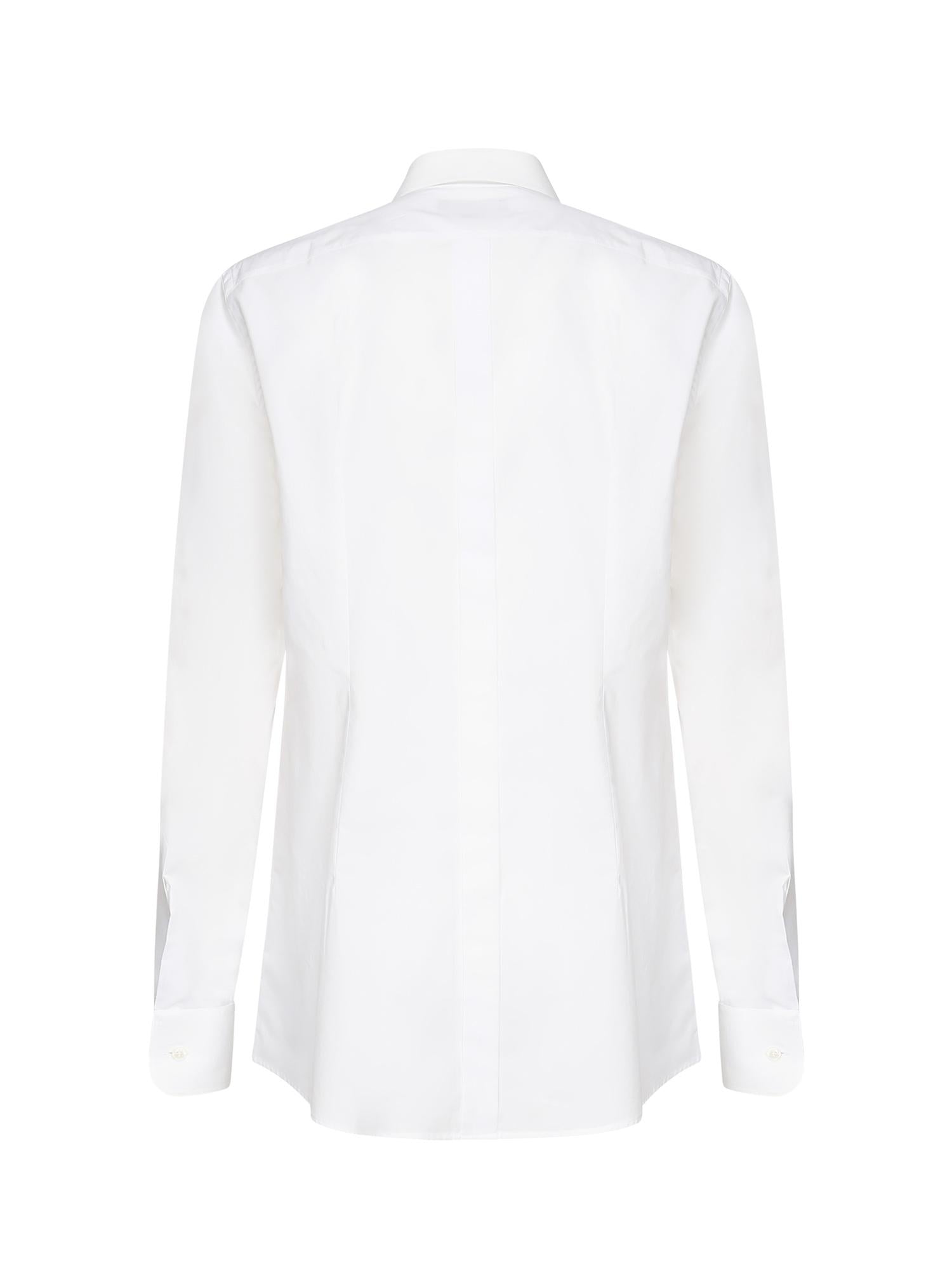 Camicia tuxedo in popeline di cotone G5EN5T GF217W0800 DOLCE & GABBANA 
