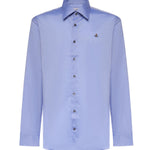 Camicia Ghost in cotone con logo 2401000J W01ESK403 VIVIENNE WESTWOOD 