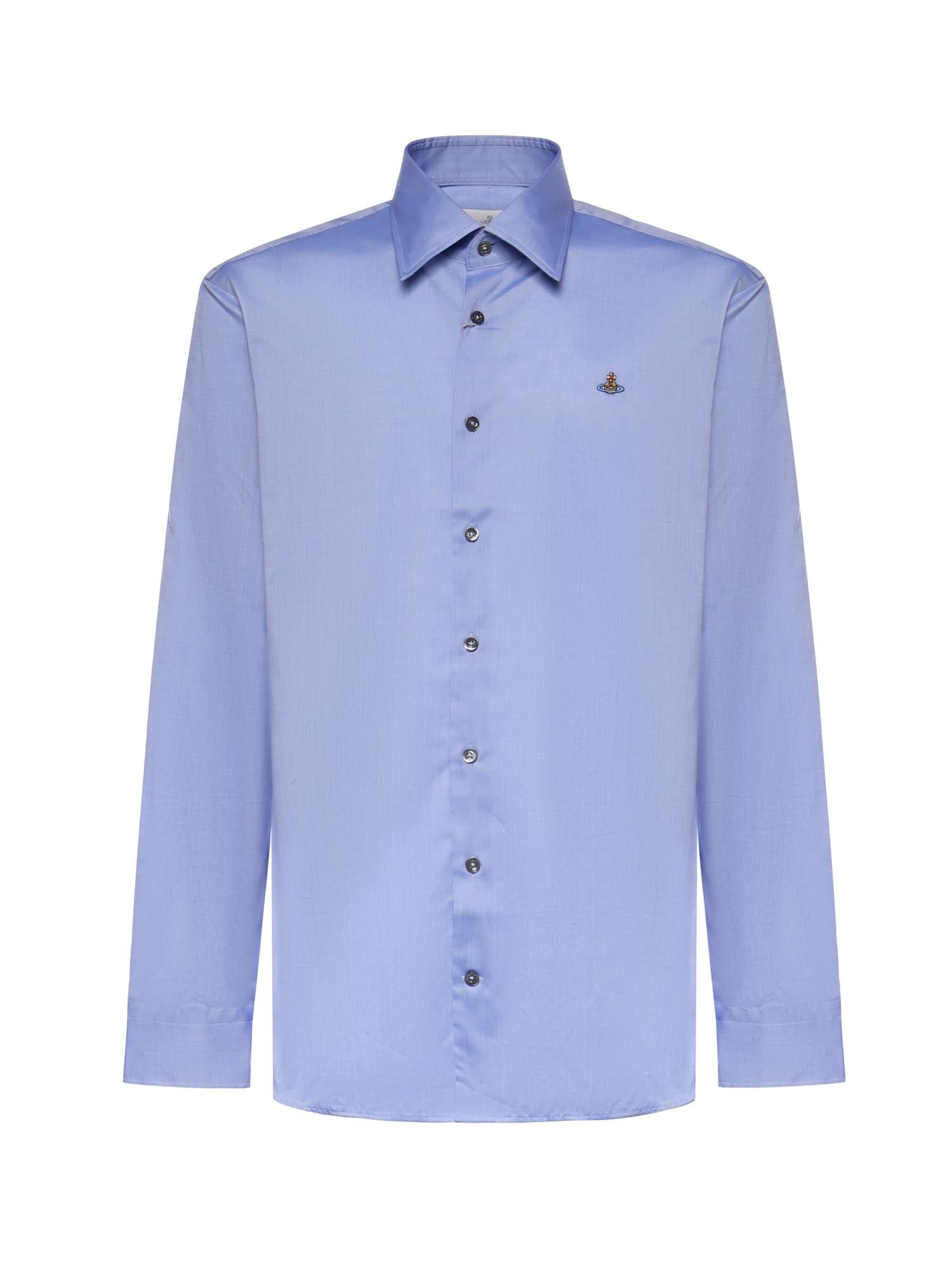 Camicia Ghost in cotone con logo 2401000J W01ESK403 VIVIENNE WESTWOOD 