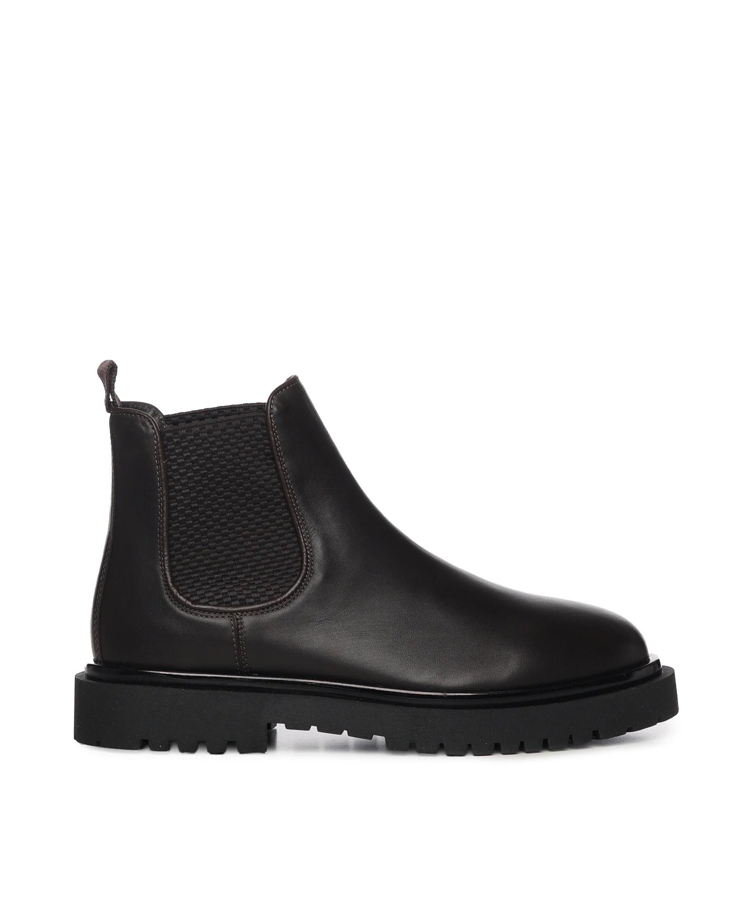Stivaletti Chelsea in pelle 23075 MORO ANTICA CUOIERIA 