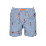 Costume da bagno a righe con stampa GUS0007 02762H MC2 SAINT BARTH 