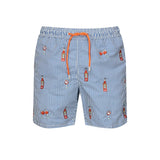Costume da bagno a righe con stampa GUS0007 02762H MC2 SAINT BARTH 