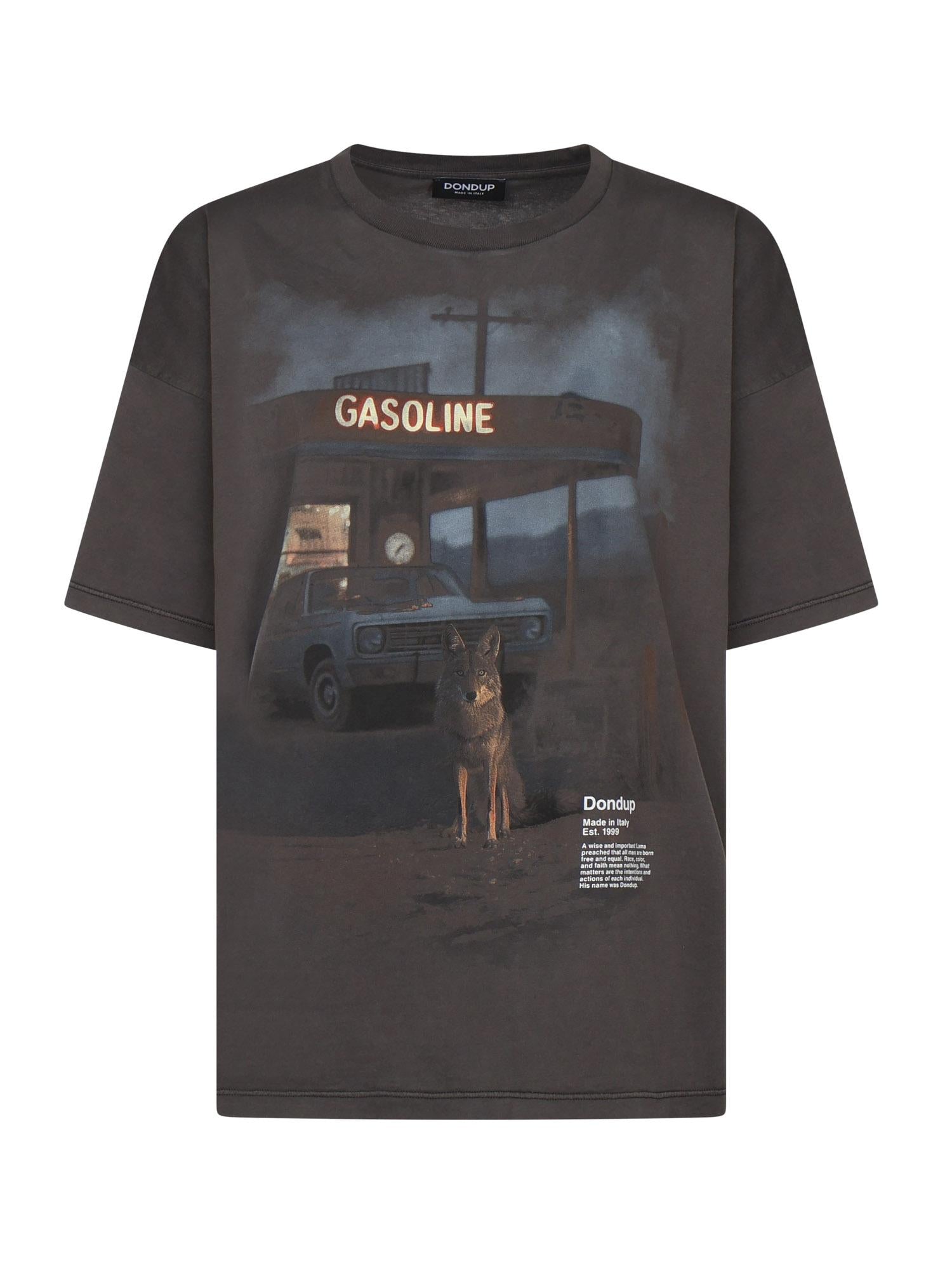 T-shirt con stampa DS034 JF0350DLP3999 DONDUP 