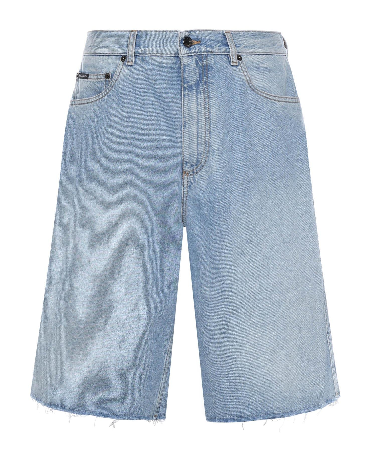 Bermuda in denim di cotone GP1T2D G8NU7S9001 DOLCE & GABBANA 
