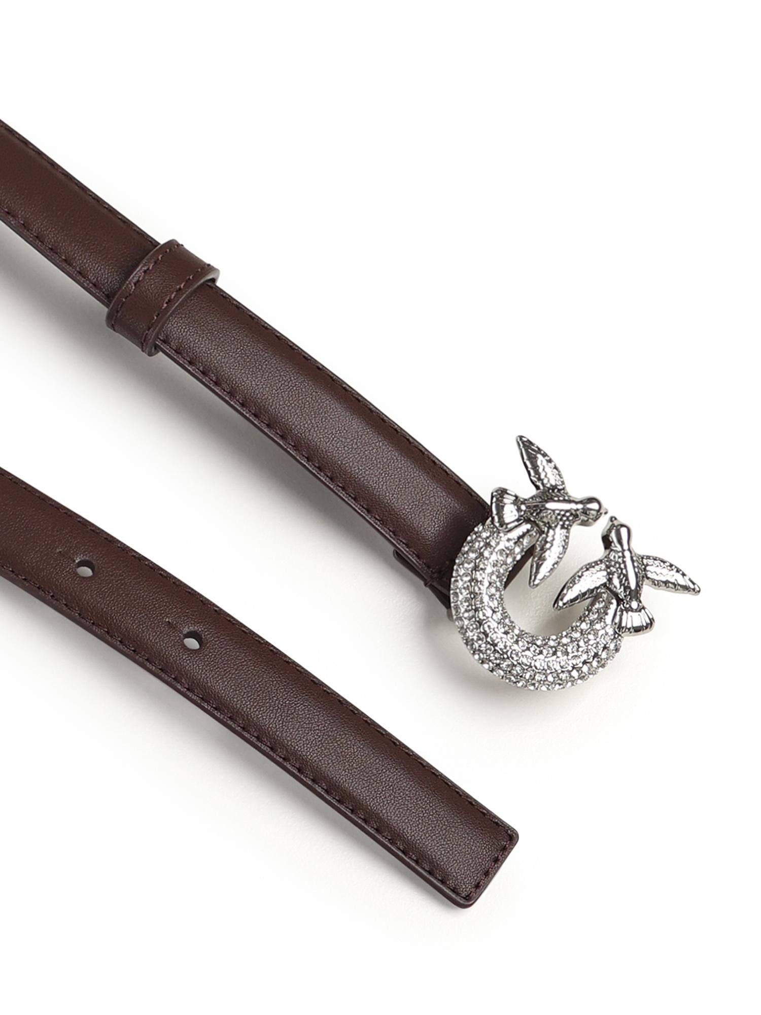 Cintura in pelle con logo 105876 A0F1LA7N PINKO 
