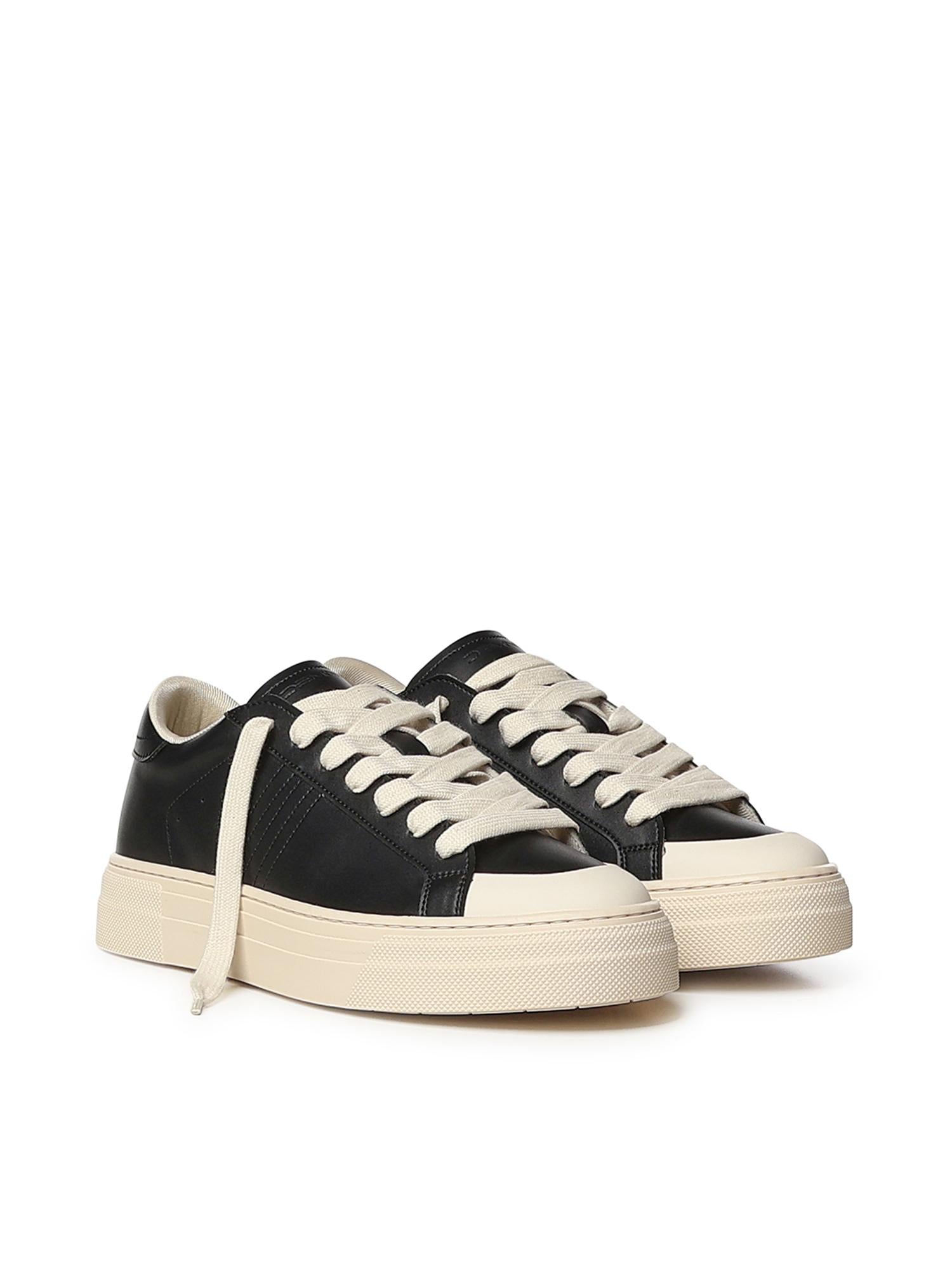 Sneakers 581 in pelle 581 NERO/BEIGE DEMNA 