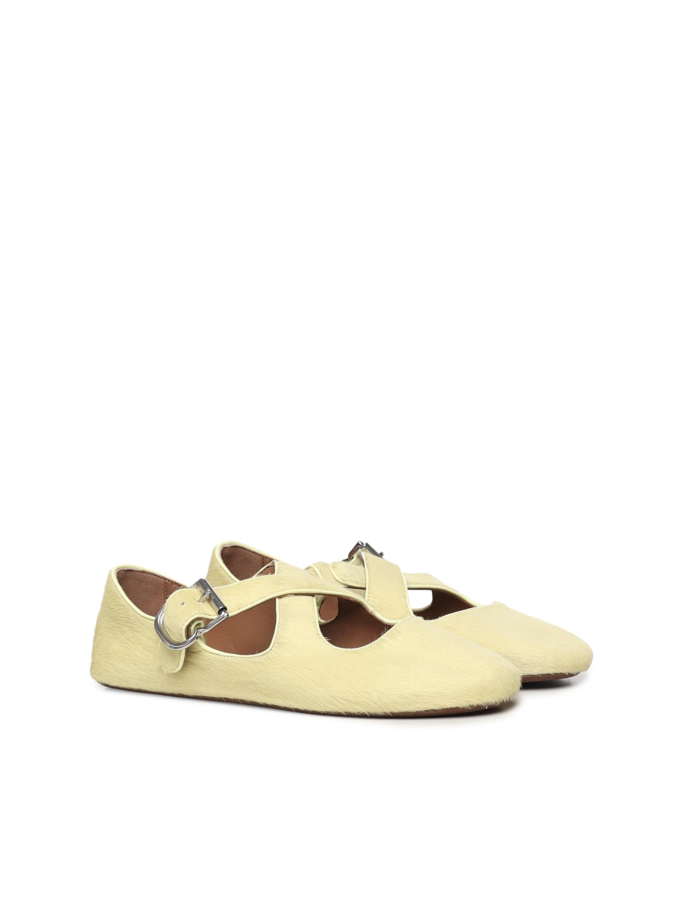 Ballerine flat in cavallino AA3A046I047 276 ALAIA 