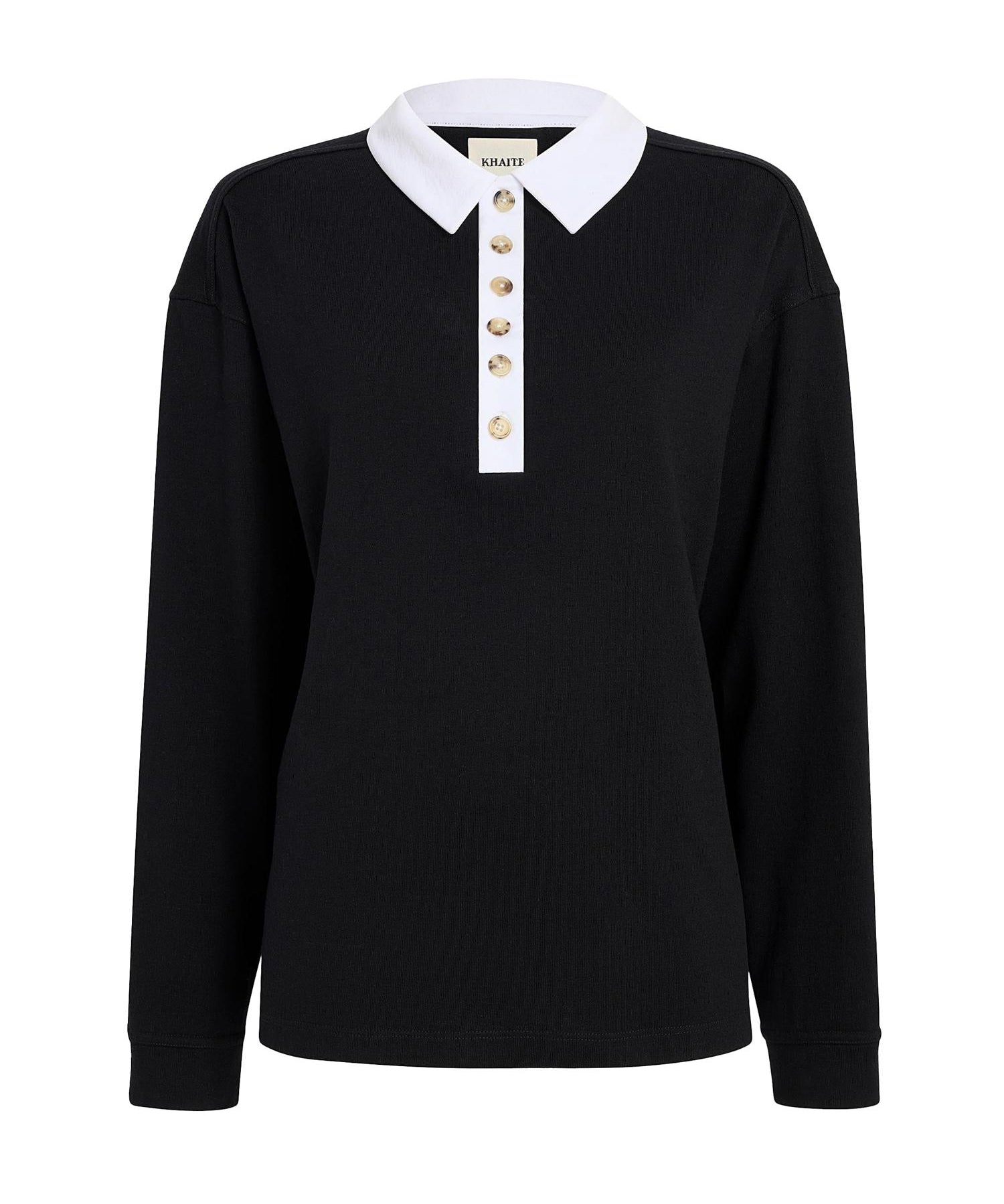 Polo Faithful in jersey di seta 24534219 294 KHAITE 