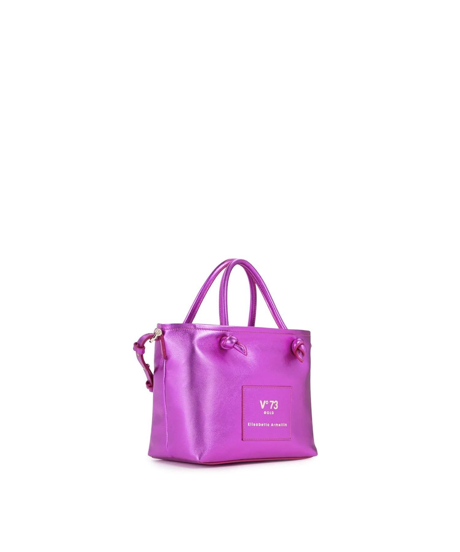 Mini bag in pelle con logo 73BP9VT02 LOLLI POPPOP PINK V° 73 