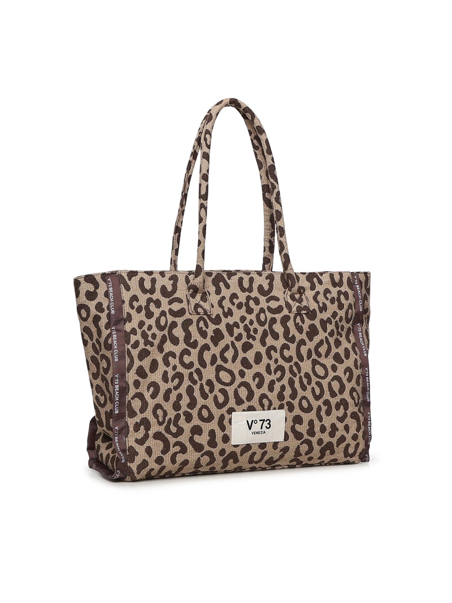 Borsa shopping Milene con logo 73BS9MV01M ILENEBEIGE/MORO V° 73 