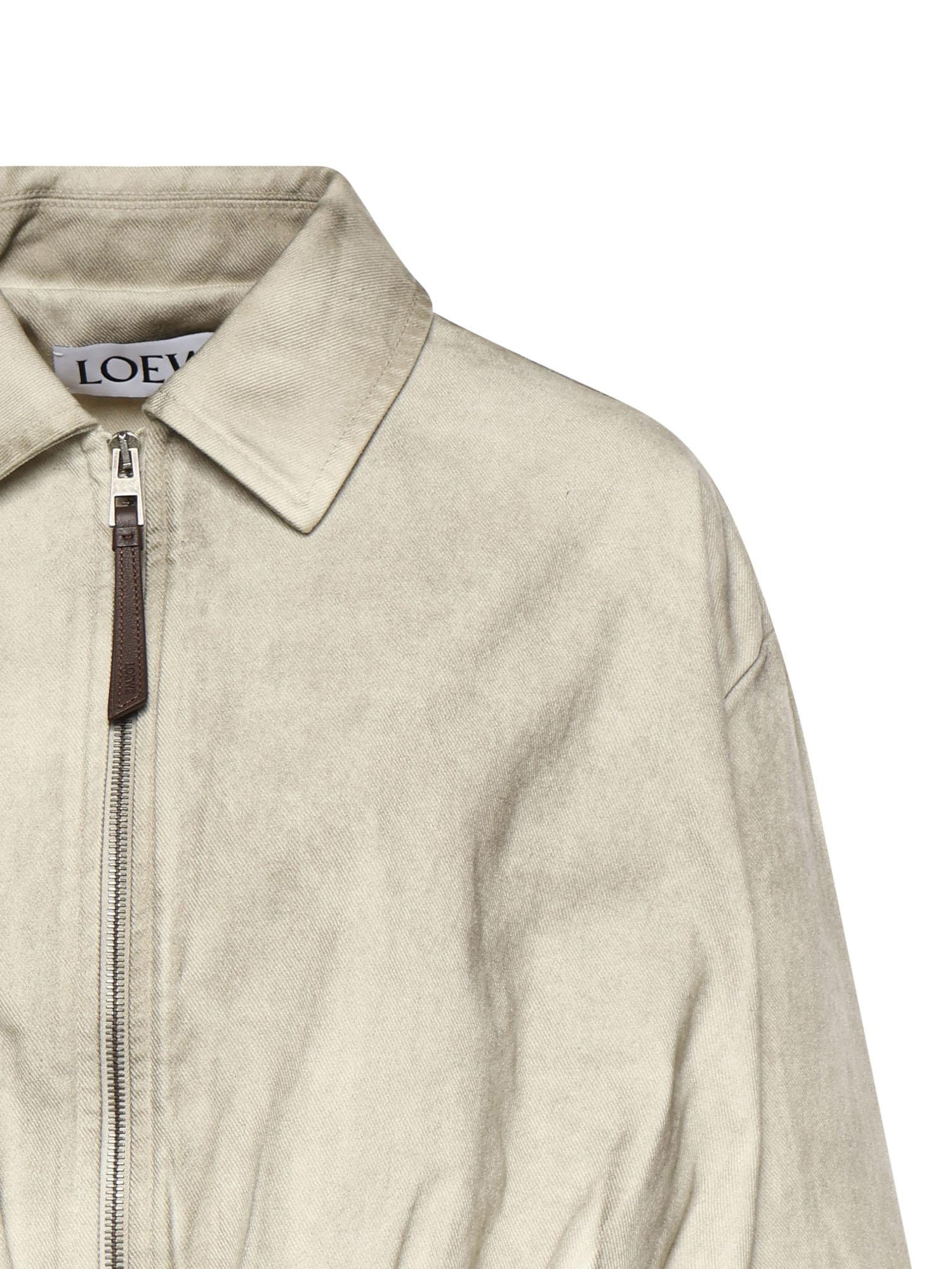 Giacca drappeggiata in cotone S359Y50XAE 1130 LOEWE 