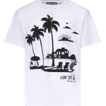 T-shirt in jersey di cotone con stampa 80GAHT11 CJ00T3 VERSACE JEANS COUTURE 