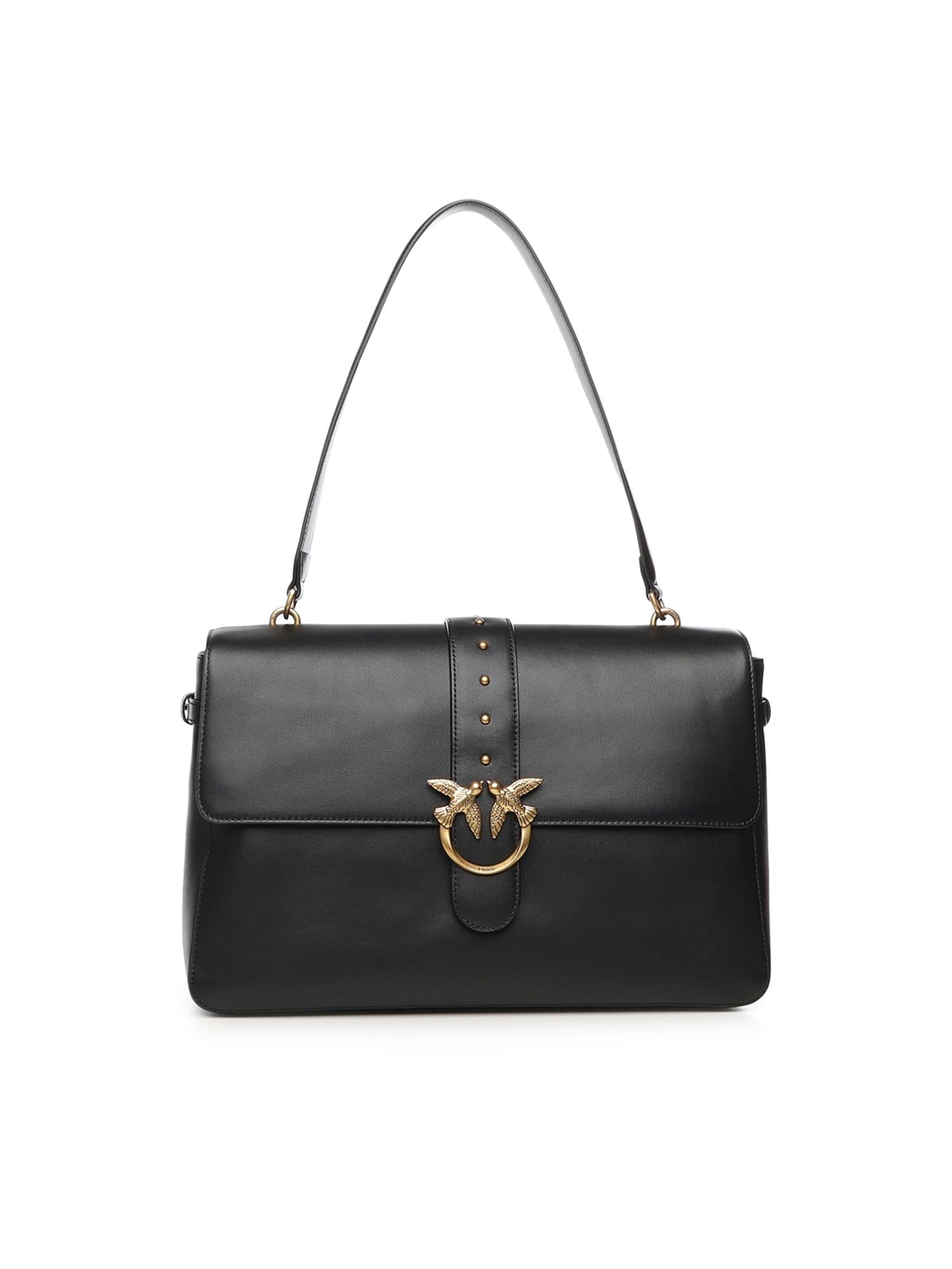 Borsa a spalla maxi Love Bag Slouchy in pelle 105067 A0QOZ99Q PINKO 