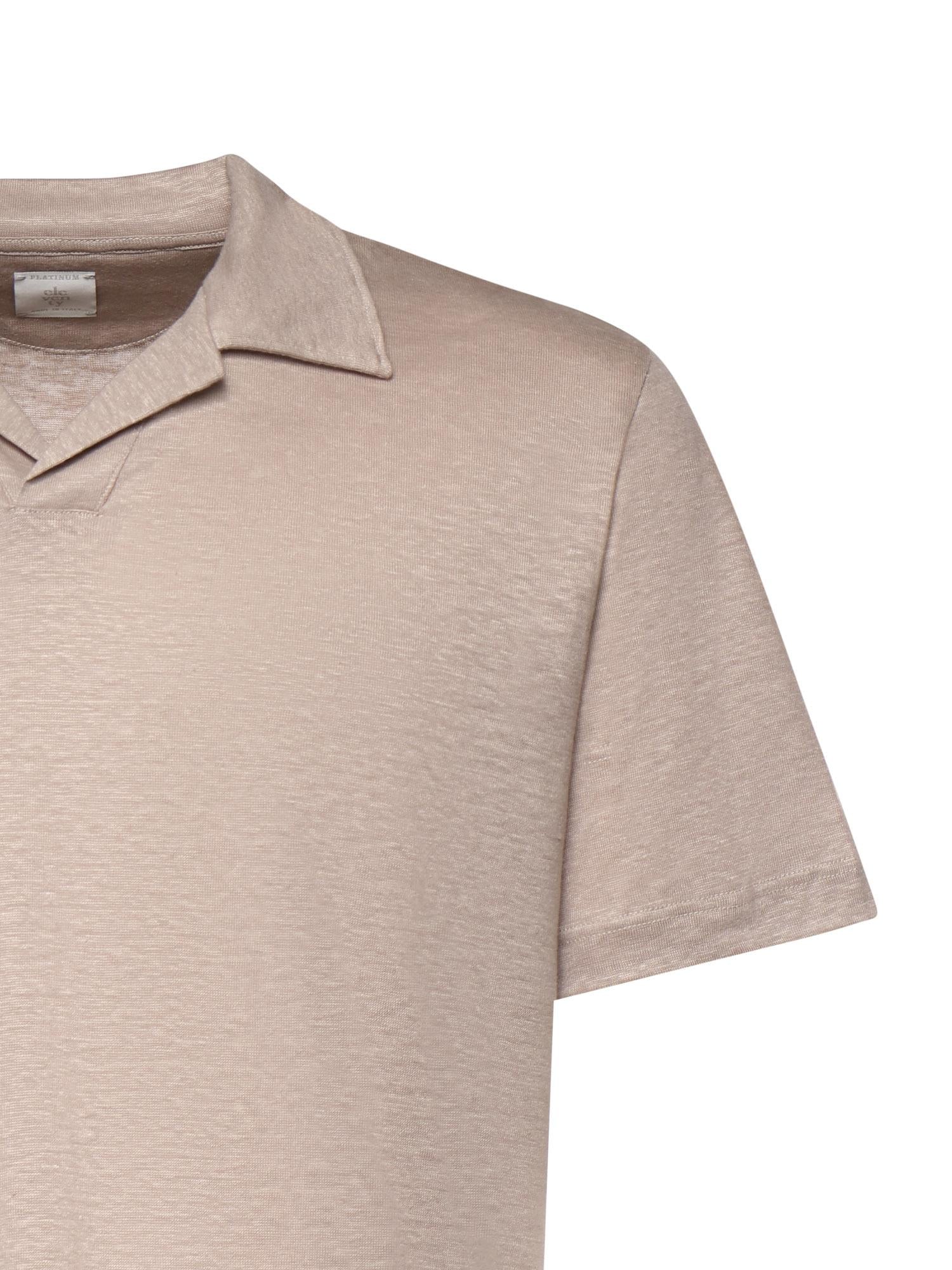 Polo in lino<BR/> M75POLM02TES0M121 26 ELEVENTY 