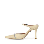 Mule in pelle con cristalli 5394042109 CREAM KURT GEIGER 