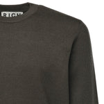 Maglione in misto viscosa con logo<BR/> UMA25035MA DEEP FOREST RICHMOND X 