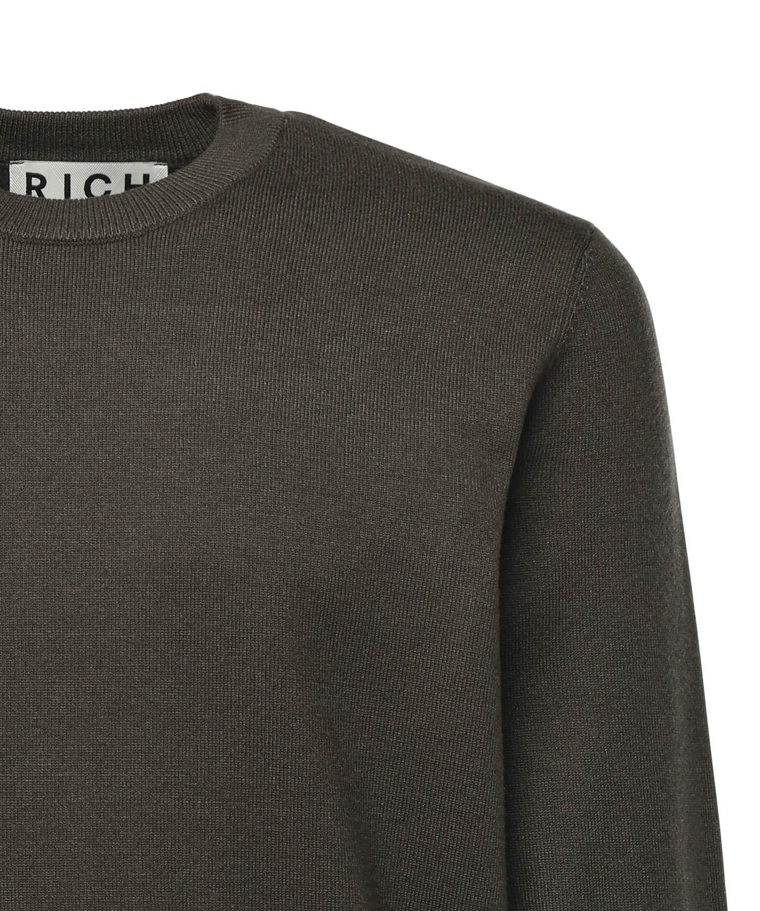 Maglione in misto viscosa con logo<BR/> UMA25035MA DEEP FOREST RICHMOND X 