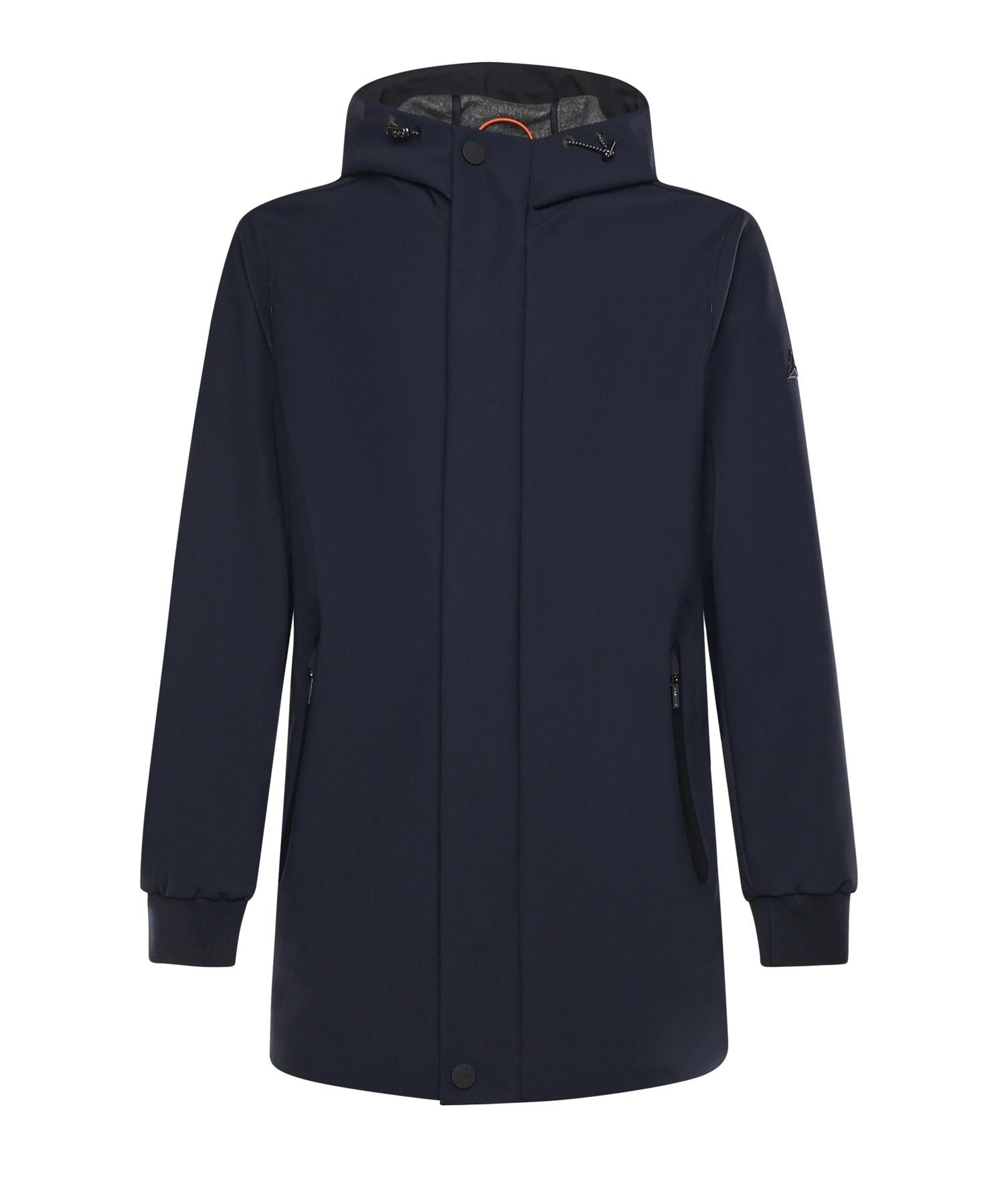 Parka con cappuccio e logo HE9440013 BLUE HESKIMO 