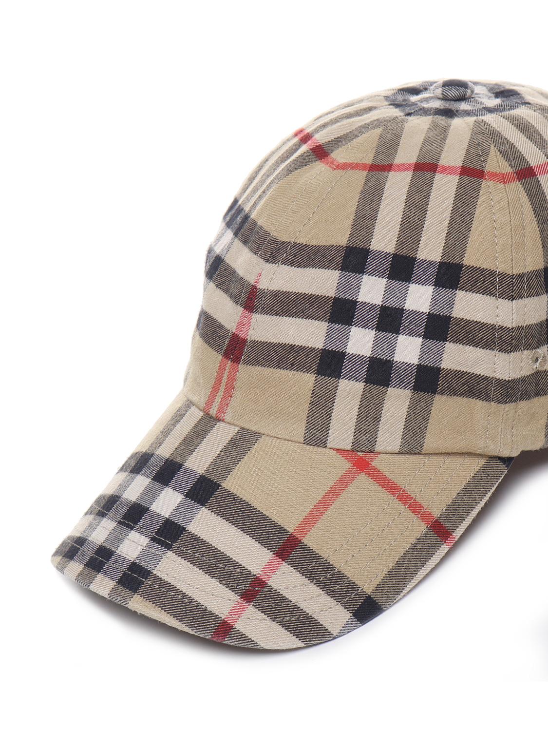 Cappello da baseball a quadri 8075641 A7026 BURBERRY 