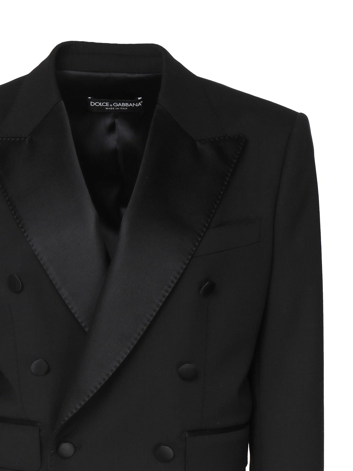 Giacca corta doppiopetto tuxedo F29MCT FUBE7N0000 DOLCE & GABBANA 