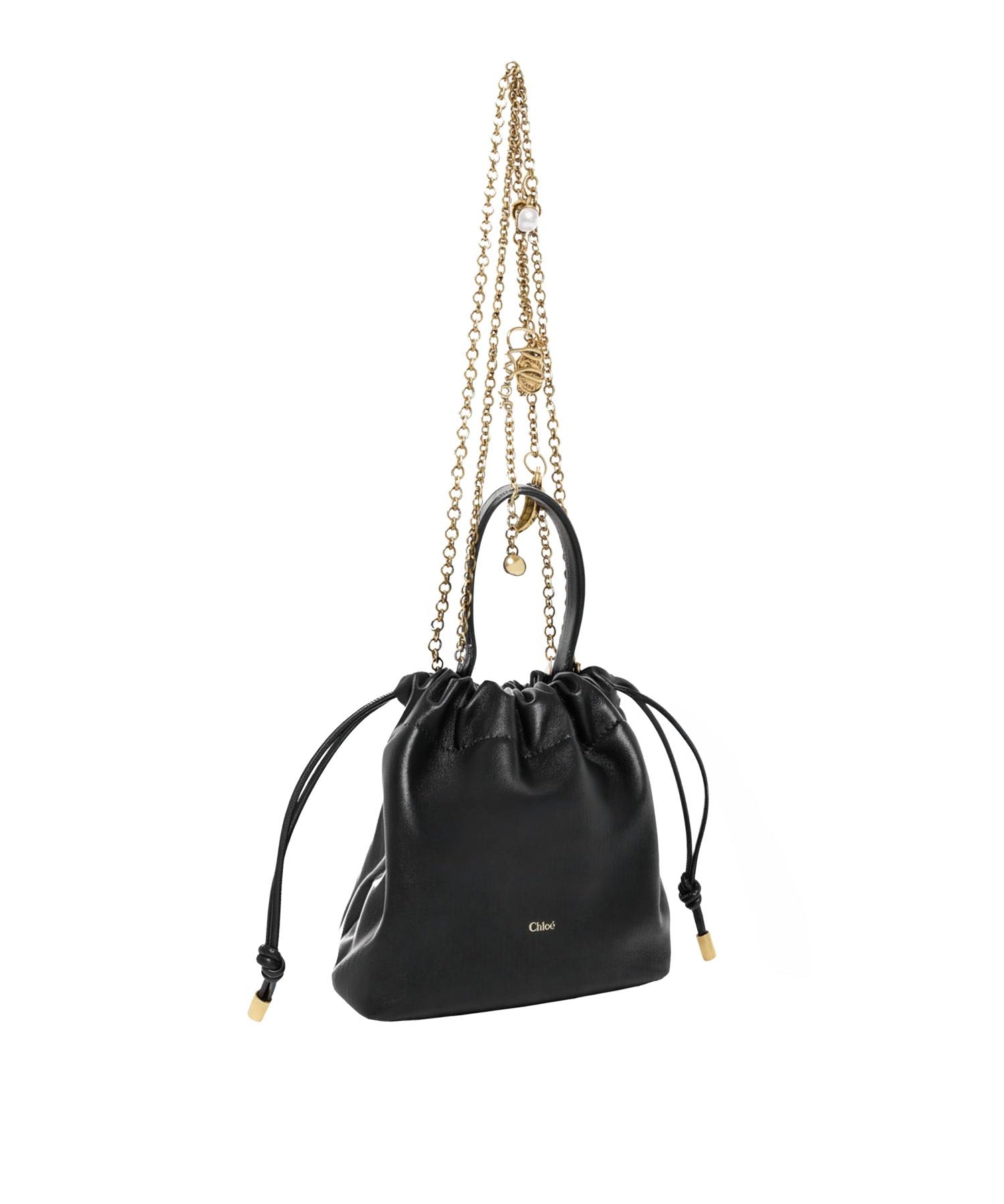 Borsa a spalla piccola Chloé Icons con catena in pelle CH26UP789R12 001 CHLOÉ 