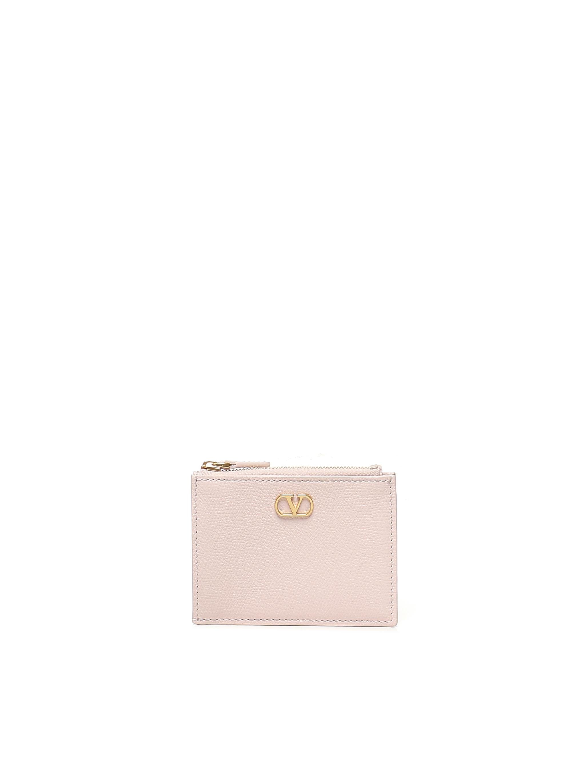 PORTACARTE VLOGO SIGNATURE IN VITELLO GRANATO 6W0P0AK9 SNP16Q VALENTINO GARAVANI 