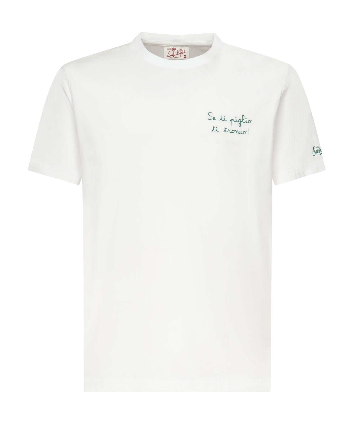 T-shirt Portofino con ricamo POT0001 05578H MC2 SAINT BARTH 