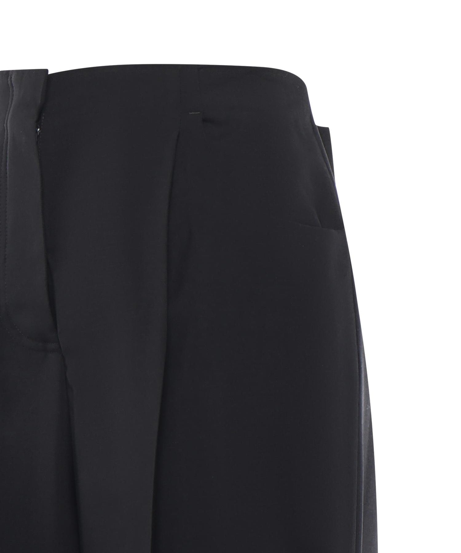 Pantaloni wide leg in lana e mohair FR6655 AQ3HF0GME FENDI 