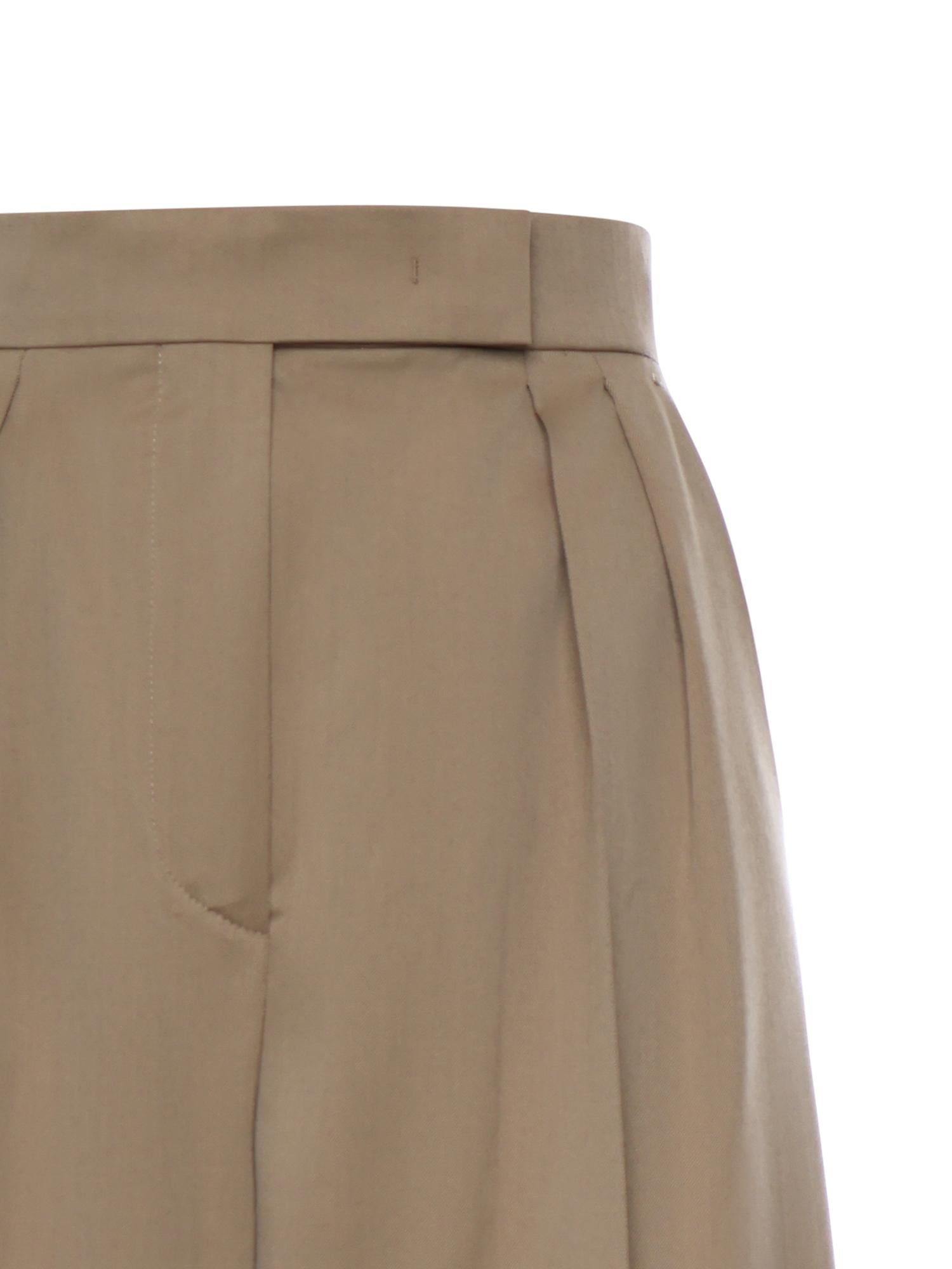 Pantaloni a gamba larga in lana 2611131161600 001 MAX MARA 