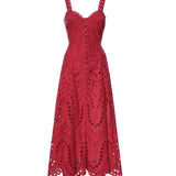 Abito midi Solace in cotone 263614 FUCHSIA CHARO RUIZ 