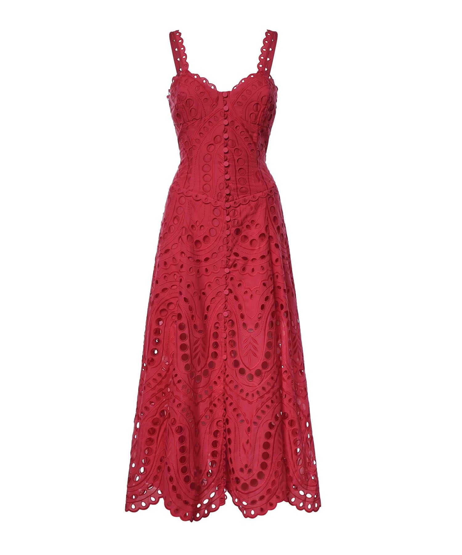 Abito midi Solace in cotone 263614 FUCHSIA CHARO RUIZ 
