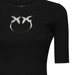 Maglia cropped con logo 102017 A18MZ99 PINKO 