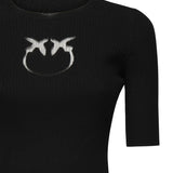 Maglia cropped con logo 102017 A18MZ99 PINKO 