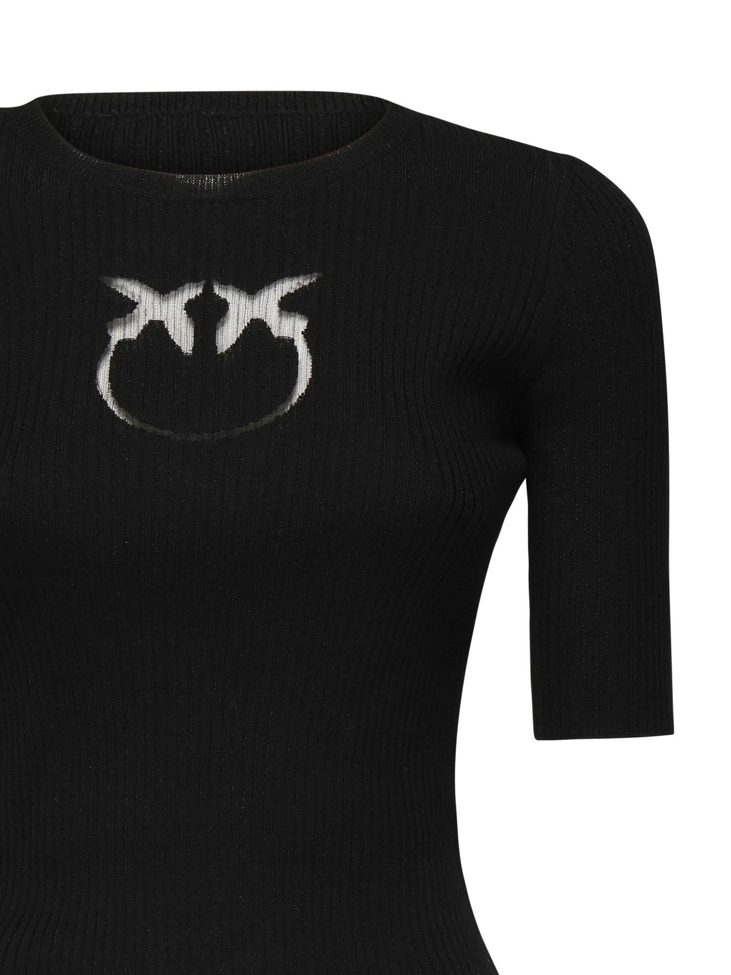 Maglia cropped con logo 102017 A18MZ99 PINKO 