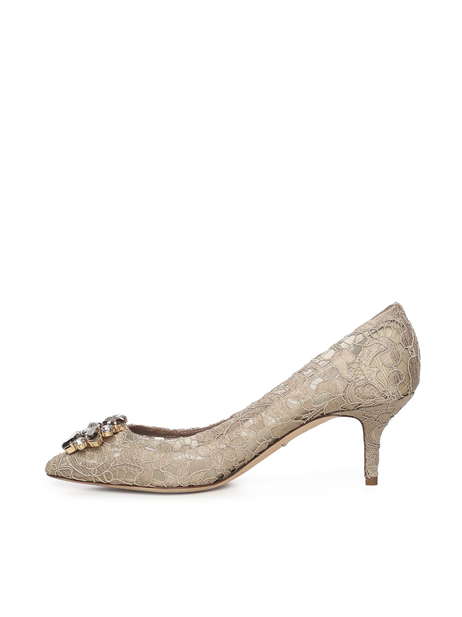 Décolleté Rainbow in pizzo con broche CD0066 AL19880703 DOLCE & GABBANA 