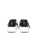 Sneakers Nemesis in nappa con stampa pitone NEMESIS2 PYTHONBLACK GIULIANO GALIANO 