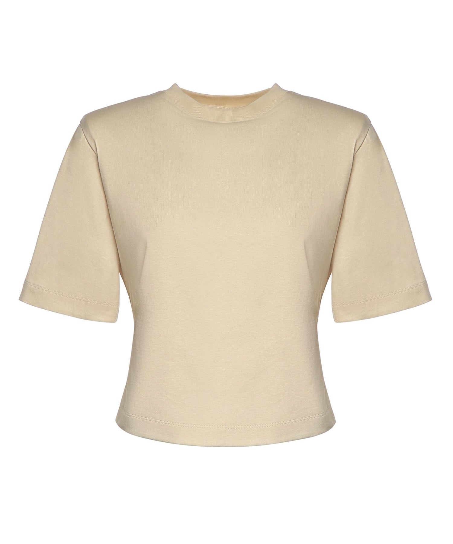 T-shirt cropped in jersey di cotone 26SSNTP-0001 NOCCIOLA NINEMINUTES 