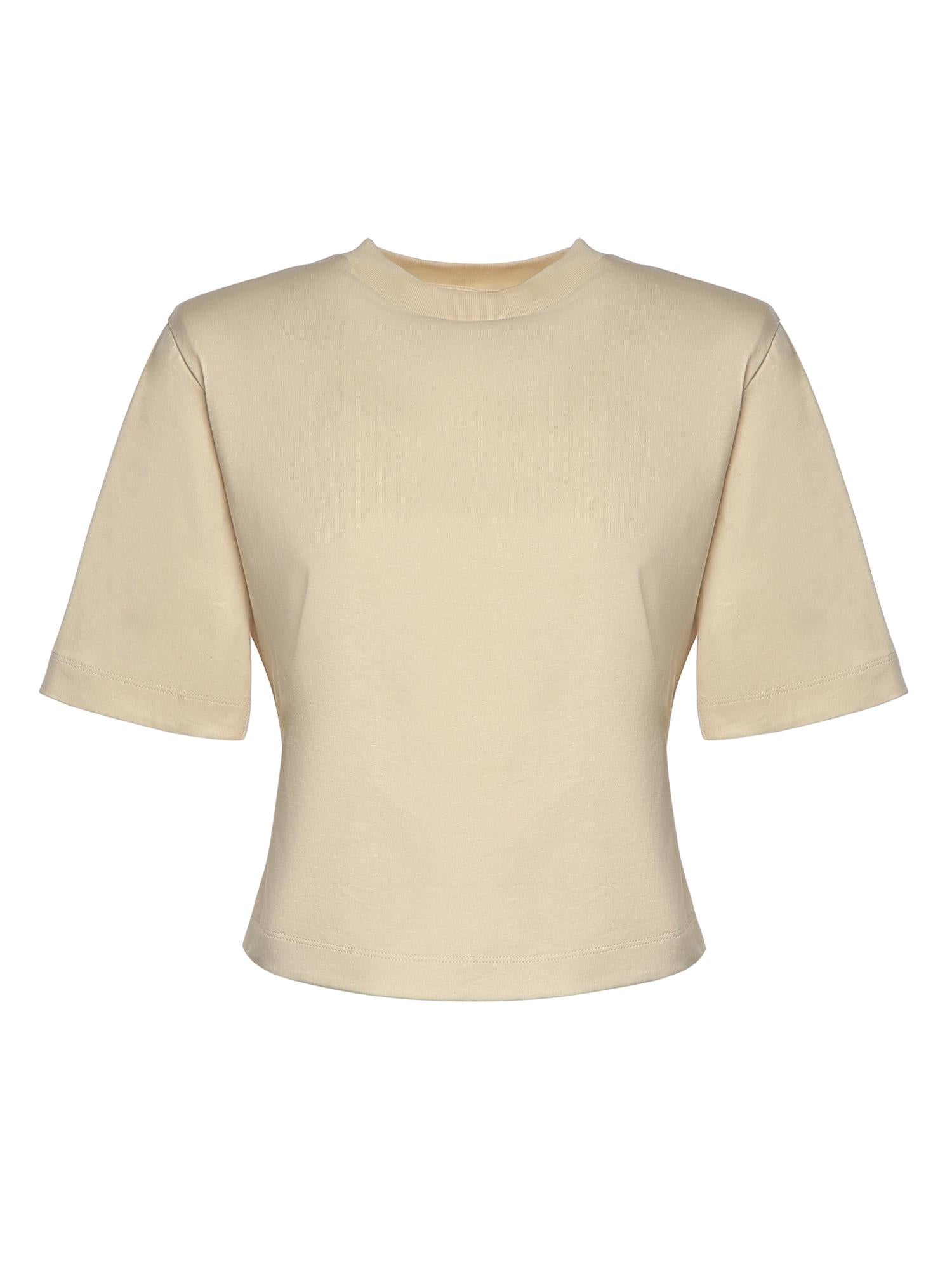 T-shirt cropped in jersey di cotone 26SSNTP-0001 NOCCIOLA NINEMINUTES 