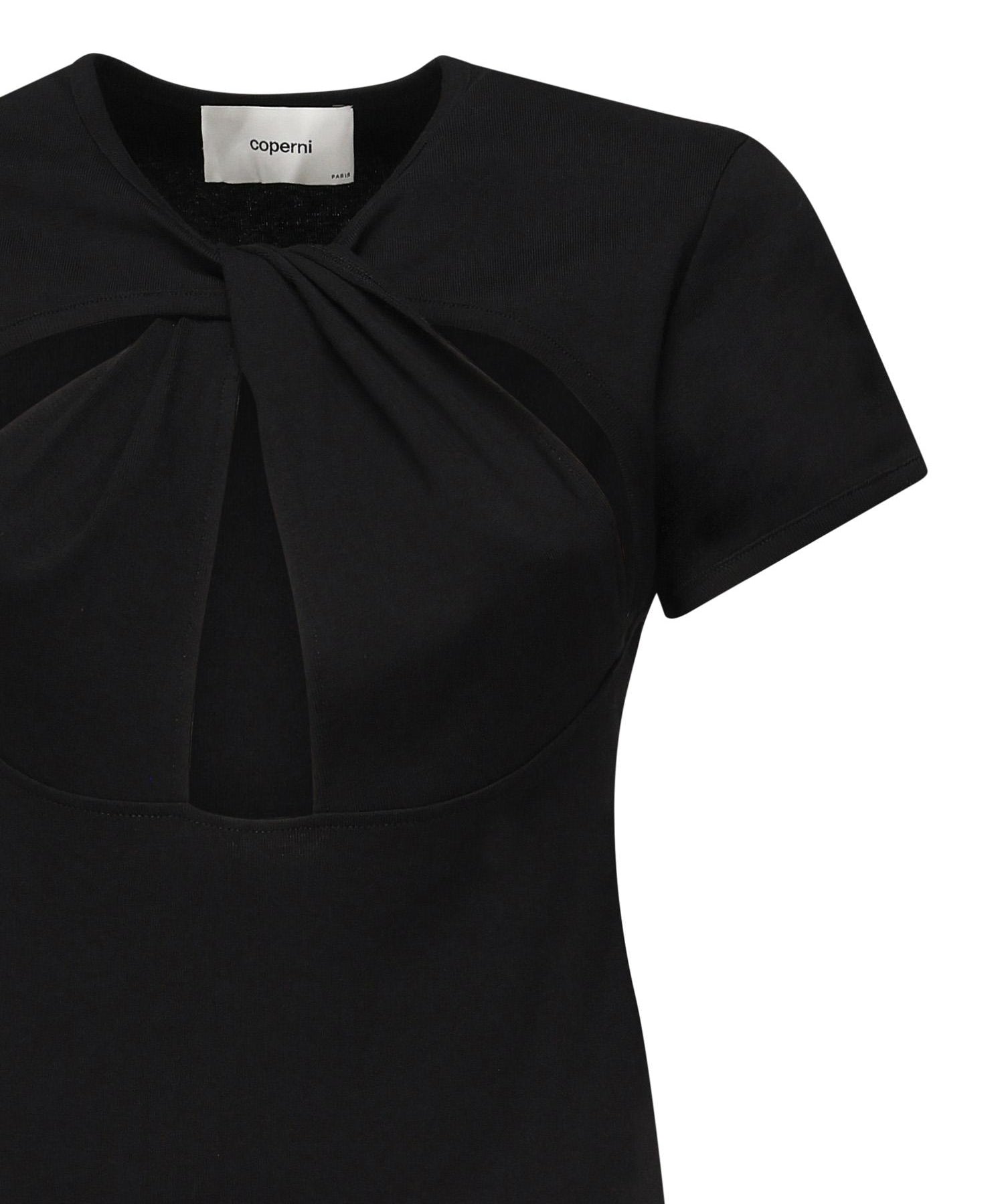 T-shirt cut-out COPJS158F5012 BLACK COPERNI 