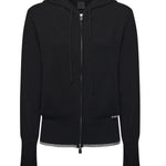 Cardigan con zip in lana e cashmere 105491 A2Q9Z99 PINKO 