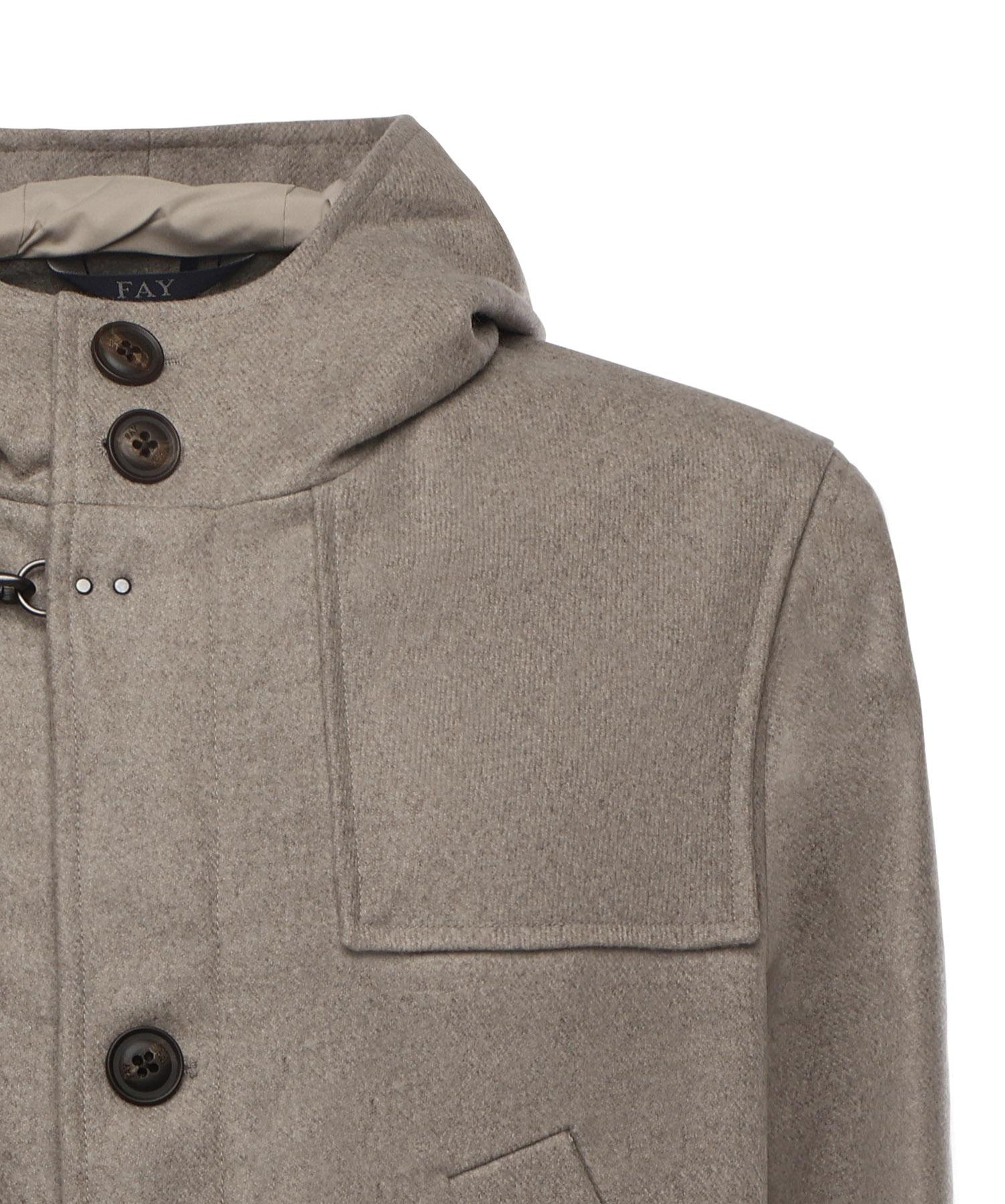 Cappotto in panno di lana e cashmere NAM49510190GAH C205 FAY 