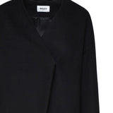 Cappotto con taglio geometrico MMD904 NERO MARIUCCIA Milano 