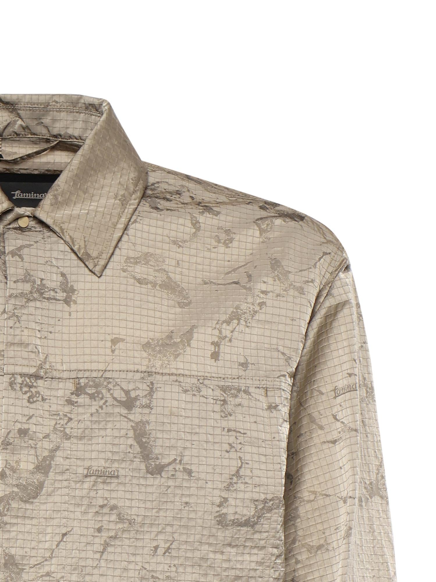 Shacket in nylon jacquard CM00013UL 12855J2154 LAMINAR 